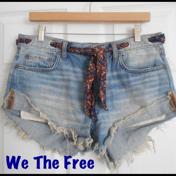 We The Free Pants - ​We The Free distressed denim mini shorts size 28